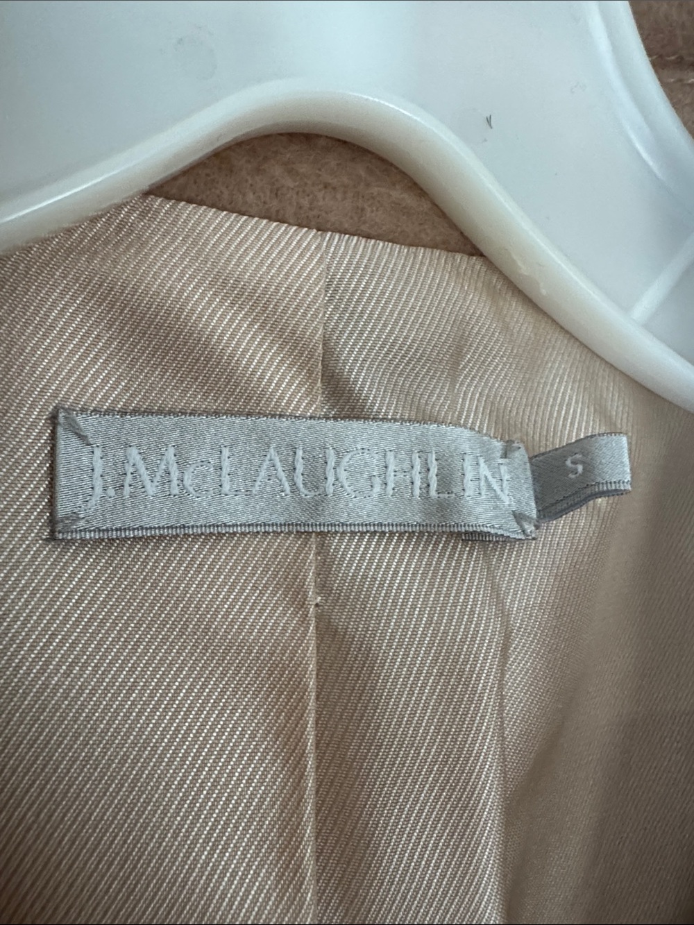 J. McLaughlin Camel Wool Cashmere Double-Breasted Coat S - Picture 4 of 9